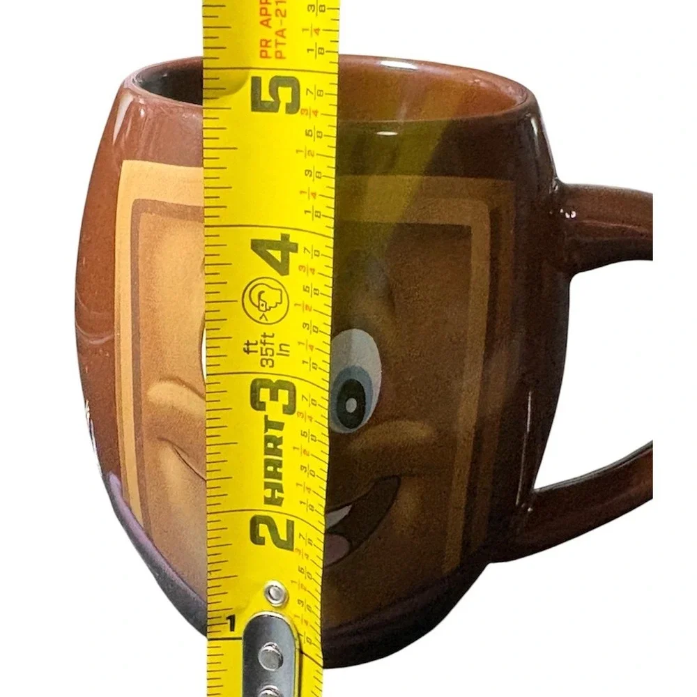 Hershey's‎ Chocolate World Happy Chocolate Bar Coffee Mug Brown Coffee Cute